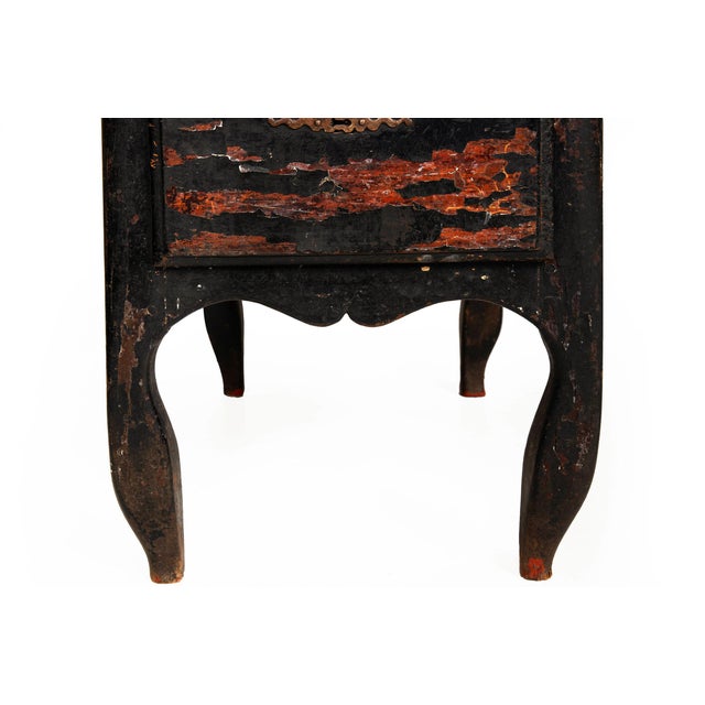 French Provincial Desk in Ebonized Polychrome, Late 18th Century For Sale - Image 13 of 17