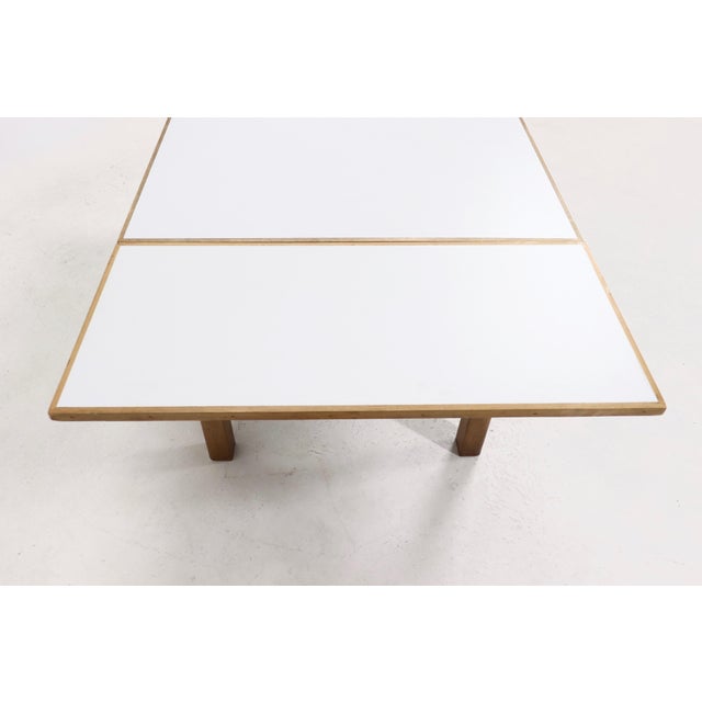 1960s Extendable Birch and Melamine Dining Table, 1960s For Sale - Image 5 of 15