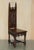 Victorian Gothic Arch Oak Steeple Back Dining Chairs, 1880s, Set of 6 For Sale - Image 15 of 18