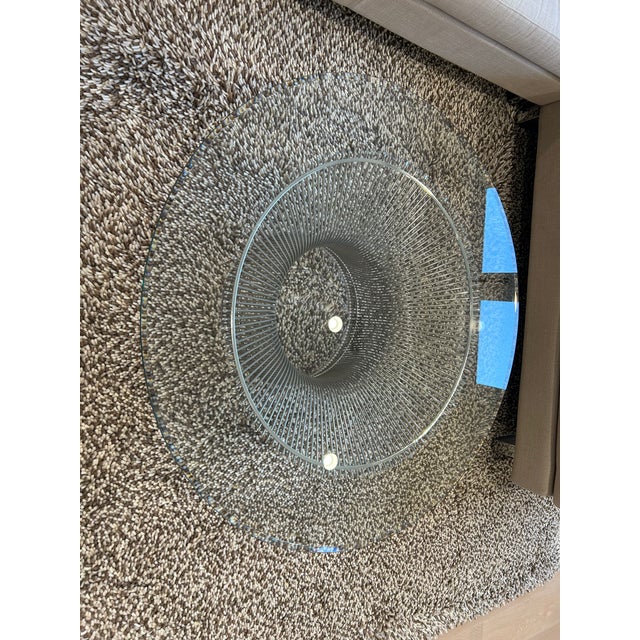 Metal 1960s 42 Inch Round Coffee Table With Nickel Base Attributed Knoll Platner For Sale - Image 7 of 7