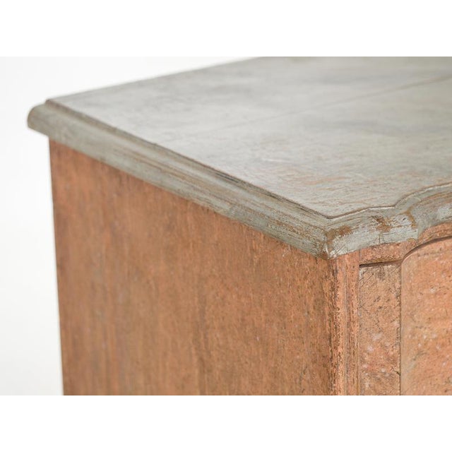 Paint Scandinavian Chest in Original Paint, 1700s For Sale - Image 7 of 11