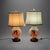 Glass Antique French Josef Ahne Opaline Glass Portrait Pillow Table Lamps - a Pair For Sale - Image 7 of 12