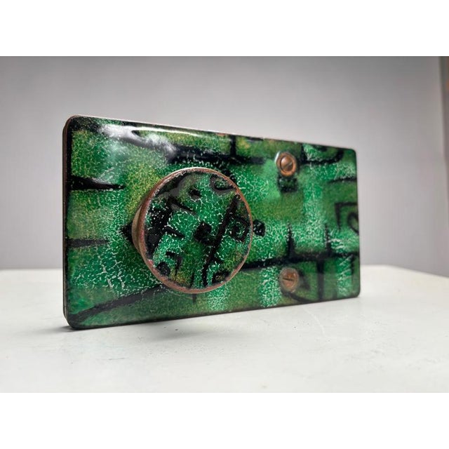 Enamelled Door Handles attributed to Paolo De Poli, Italy, 1950s For Sale - Image 4 of 9