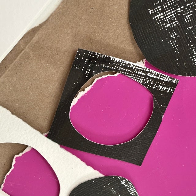 Mid-Century Modern Perdidio. Mini Collage Art by Robin Zingone For Sale - Image 3 of 3