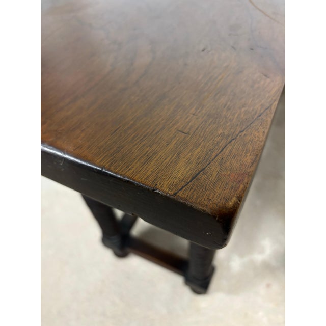 Late 19th Century Spanish Baroque Style Walnut Console Table with Twisted Legs For Sale - Image 10 of 18