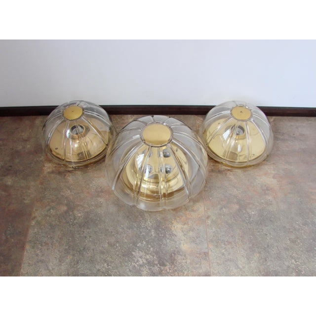 Vintage Wall Lamps and Ceiling Light from Limburg, Germany, 1970s, Set of 3 For Sale - Image 6 of 12