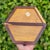 Vintage MCM Japanese Muku Yosegi Wood Parquetry Hexagonal Jewelry Box – Gullwing Lid ​- Mid Century Modern Decor For Sale - Image 9 of 10