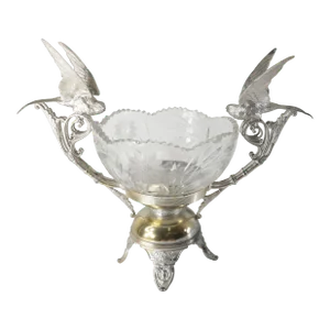 19th Century Aesthetic Style Brides Basket Centerpiece by Meriden Silverplate Co.