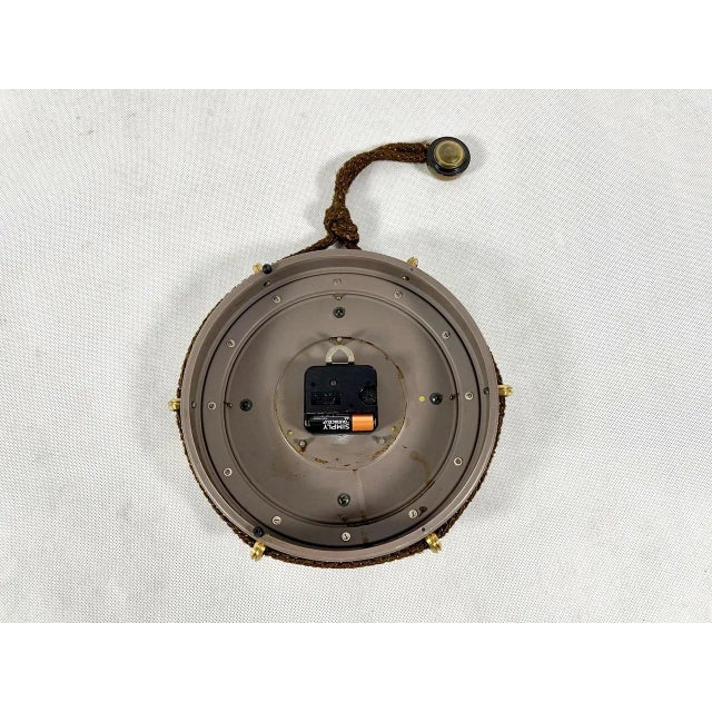 Wood Vintage Wall Clock from Diehl, 1940s For Sale - Image 7 of 9