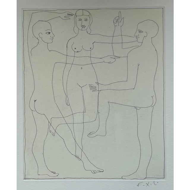 Francois-Xavier Lalanne (1927-2008) Men and woman, 2002 etching on paper hand signed in pencil by François Xavier Lalanne,...