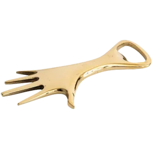 Mid-Century Modern Carl Auböck Model #4224 'Hand' Brass Bottle Opener