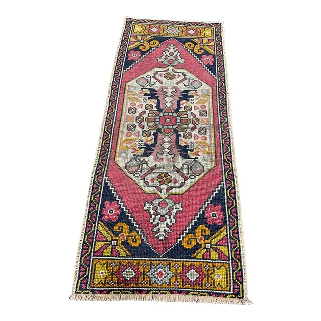 Turkish Yastik Rug 1'8" x 4' For Sale