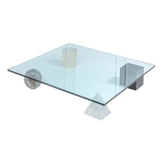 Metafora Coffee Table in Black Marquinia Marble by Massimo and Lella Vignelli for Casigliani, 1980s For Sale