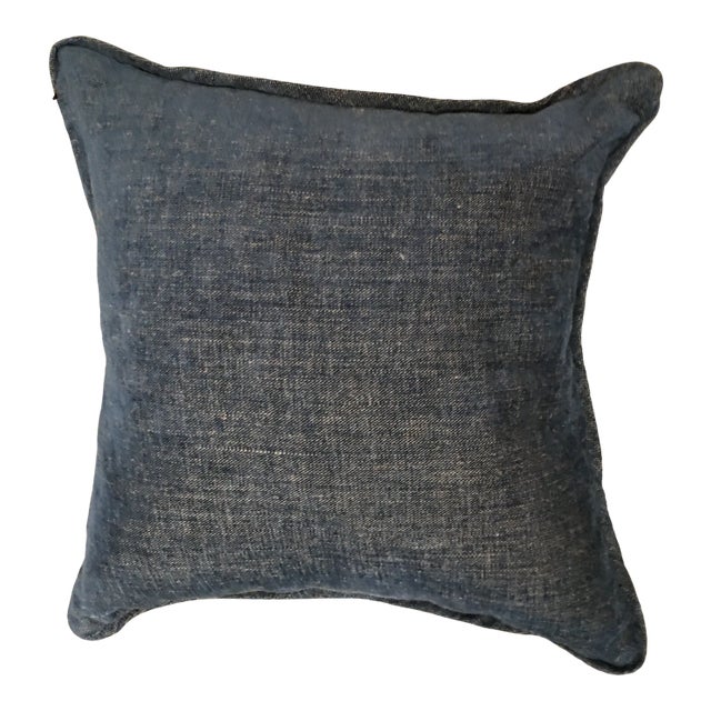 Boussac Fadini Blue Pillow Cover For Sale