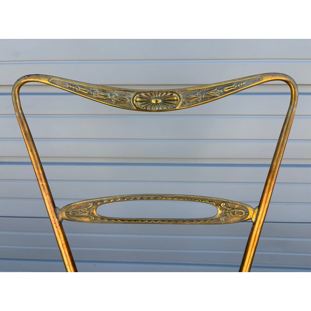 Metal 1960s Pair of Italian Modern Brass Chiavari Chairs For Sale - Image 7 of 13