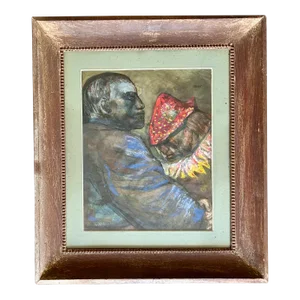 Josef Presser New York Expressionism Signed Painting Figures