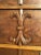 American Antique Eastlake Oak Four Drawer Walnut Stain Dresser With Relief and Original Brass Hardware For Sale - Image 3 of 9