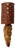 Swedish Folk Art Wood Wall Sconce with Birch Bark Shade, 1950 For Sale
