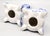 Ceramic Vintage Delft Style Floral Candlesticks, a Pair For Sale - Image 7 of 7