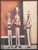 Abstract David Adickes "Three Men with Hats in an Alley" Modern Abstract Figurative Portrait Painting, 20th Century For Sale - Image 3 of 8