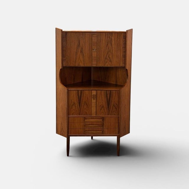Danish Rosewood Corner Cabinet, 1960s For Sale - Image 12 of 12