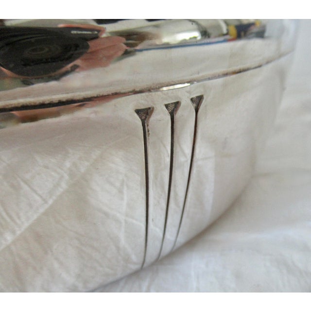 Vintage Art Deco Style, Bernard Rice's Son's Inc., Silver Plate Vegetable or Tureen Serving Bowl For Sale - Image 15 of 18