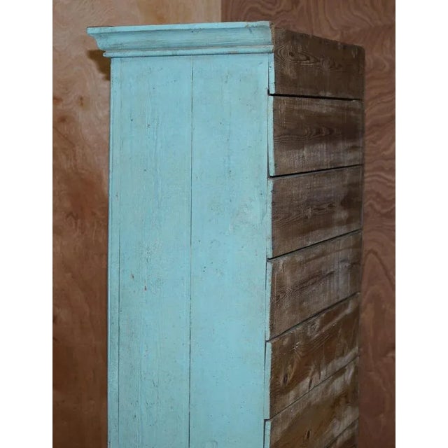 Hand Painted Pine Kitchen Pot Cupboard, 1860s For Sale - Image 11 of 18
