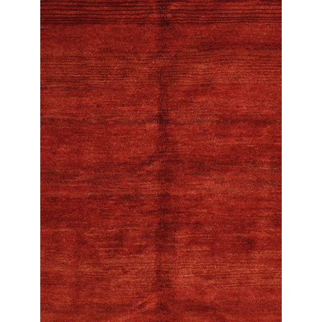 Contemporary Vintage Hand-Knotted Persian Gabbeh Rug 10'0" X 12'6" For Sale - Image 3 of 6