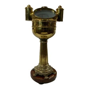 Yacht Binnacle from Italy Circa 1880 with Dry Card Compass
