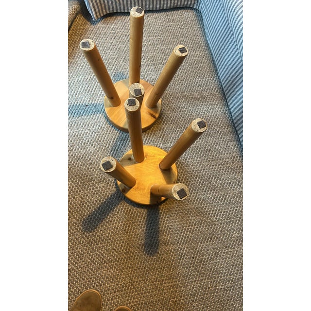 Mid-Century Modern Stools by Charlotte Perriand for Les Arcs 1600, 1965, Set of 2 For Sale - Image 3 of 5