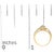 Metal 10K Yellow Gold 1/10 Cttw Diamond Swirl and Halo Promise Ring (I-J Color, I3 Clarity) - Size 6 For Sale - Image 7 of 7