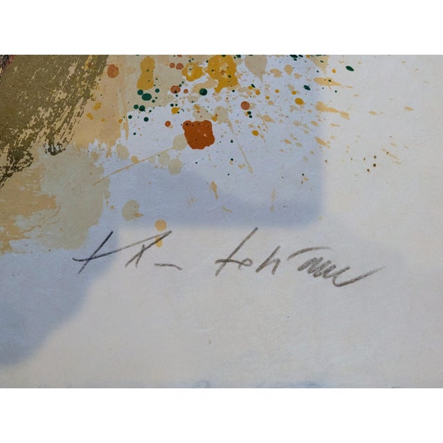 1980s 1980s Limited Edition Signed "Jerusalem Roule Le Long De Ma Gorge" by Theo Tobiasse (1927-2012) For Sale - Image 5 of 5