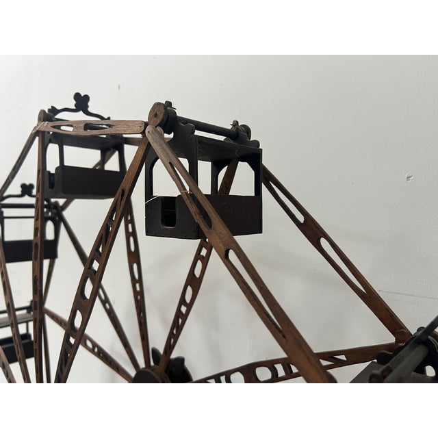 Black 20th Century Model of a Ferris Wheel, Fairground Carousel For Sale - Image 8 of 18