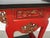 1970s Vintage Chinese Asian Red & Black Lacquer W Gold Trim Side Table, Altar Table For Sale - Image 5 of 16