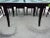 Black Calligaris Italian Designer Dining Table With 8 Chairs on Sale Now $2195 Bon Ton 95" Dining Table Eight Chairs For Sale - Image 8 of 11