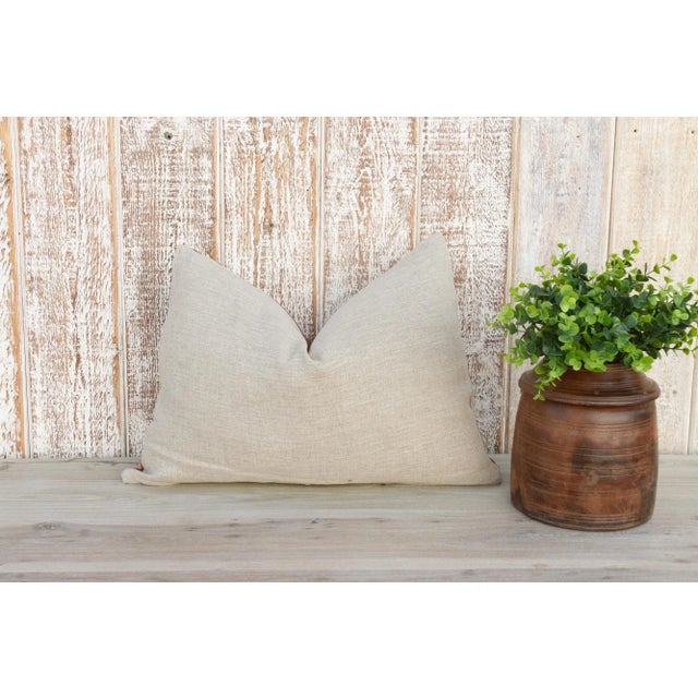 Textile Mia Antique Indian Folk Lumbar Pillow For Sale - Image 7 of 10