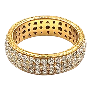 2.28 Ct Diamond Eternity Band Size 6.5
