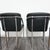 Black Dining Chairs with Steel and Leather by Mobil Girgi, 1970s, Set of 4 For Sale - Image 8 of 17