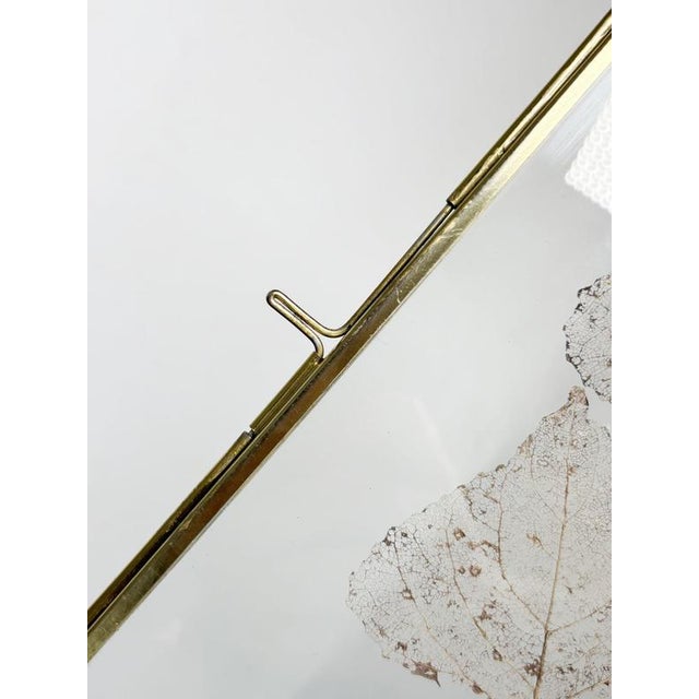 Table Picture Frame with Real Leaf Decoration, France, 1970s For Sale - Image 10 of 11