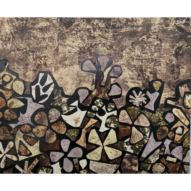 Jean DUBUFFET (1901-1985) Quick Garden Original color stencil Signed in the plate On vellum, 24 x 31 cm (approx. 9 x 12...