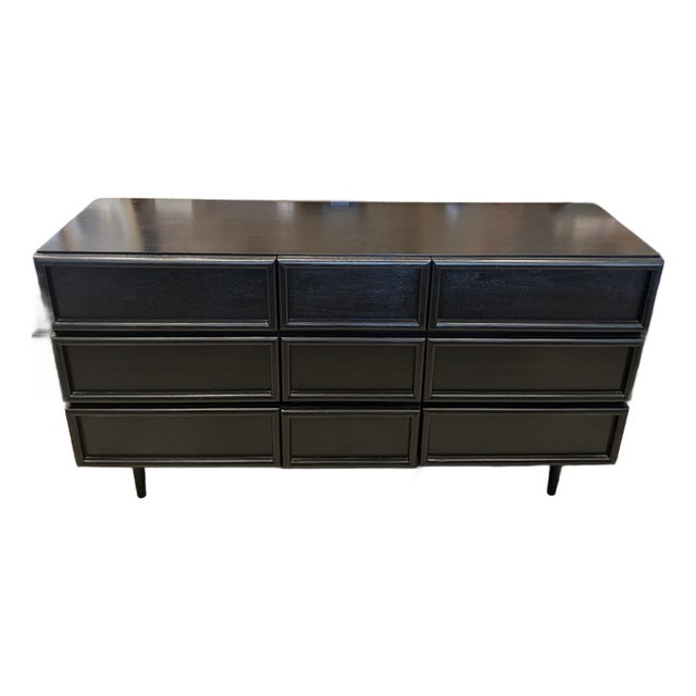 Mid-Century Modern 9-Drawer Dresser For Sale