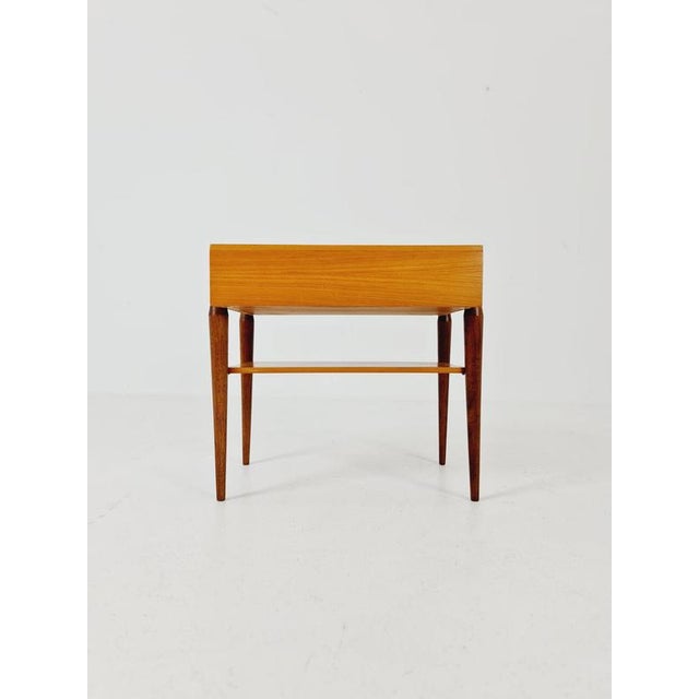 Mid-Century German Teak abd Ash Side Table by Wk Möbel, 1960s For Sale - Image 3 of 18
