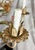 Vintage Tole 6-Light Chandelier With Flower Motif and Honest Patina For Sale - Image 14 of 18