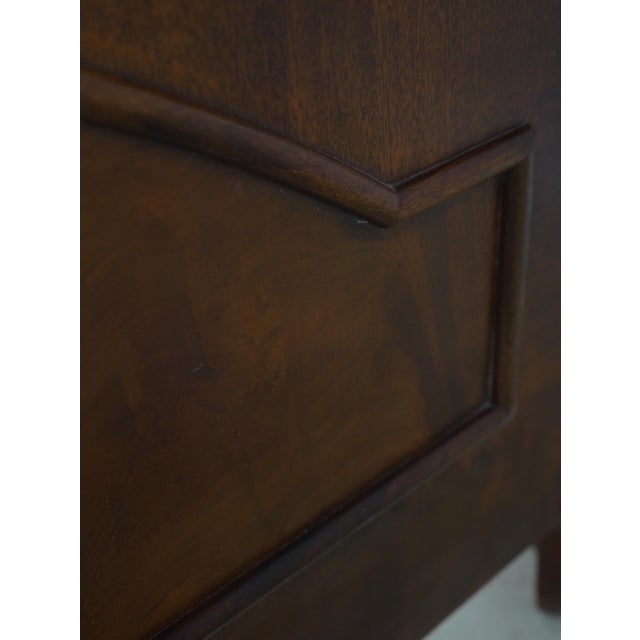 Brown Henredon King-Size Burl Walnut Victorian Carlyle Bed For Sale - Image 8 of 16