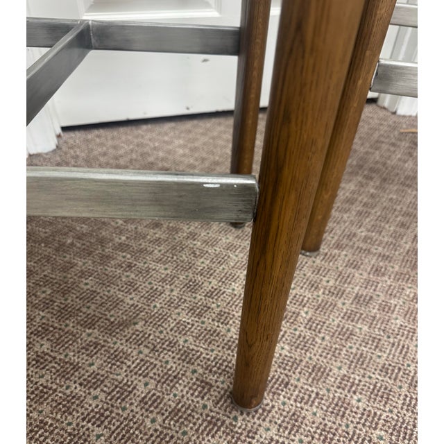 Marmol Radziner for Baker / McGuire Nichols Woven Bar Stool, Set of 4 For Sale - Image 9 of 12