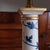 Pair of Neoclassical Painted Lamps, Cream With Blue Designs For Sale - Image 15 of 18