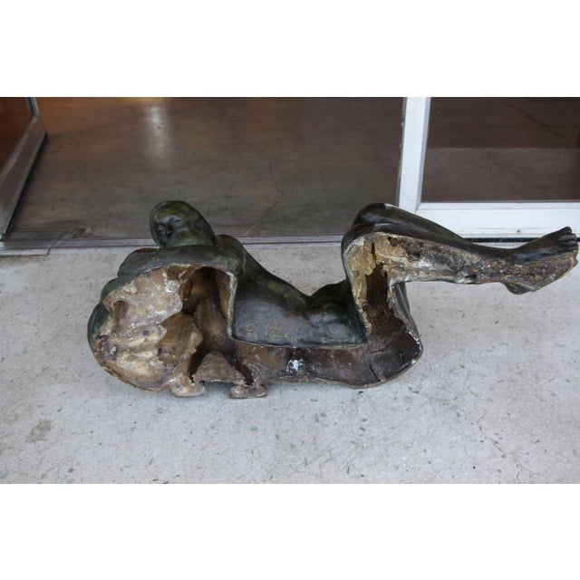 1980s 1986 Frederico Cantu Bronze Model of a Mother Nursing For Sale - Image 5 of 10