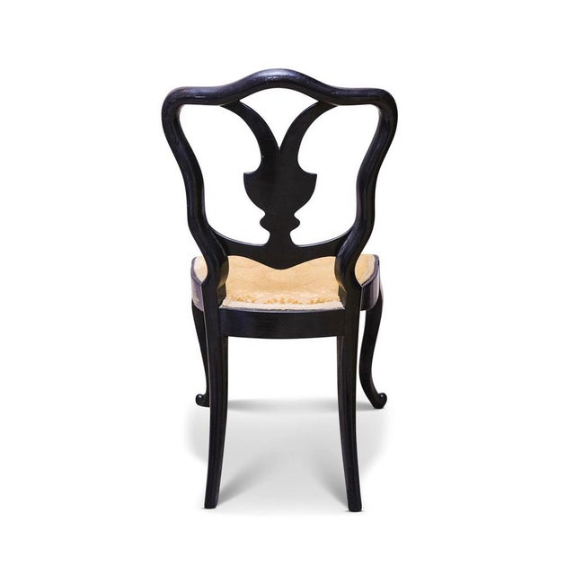 Victorian Black Lacquered & Gilt Decorative Hallway Chair from Jennens & Bettridge For Sale - Image 5 of 11