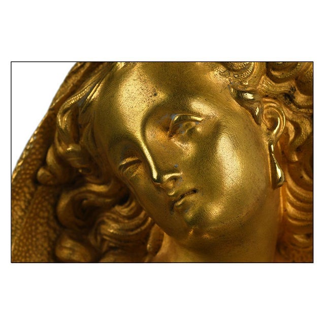 Antique Charles X St. Mary Magdalene Clock Clock under Glass For Sale - Image 5 of 7