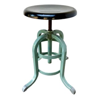 1930's a.s. Aloe Adjustable Medical Stool, St. Louis For Sale